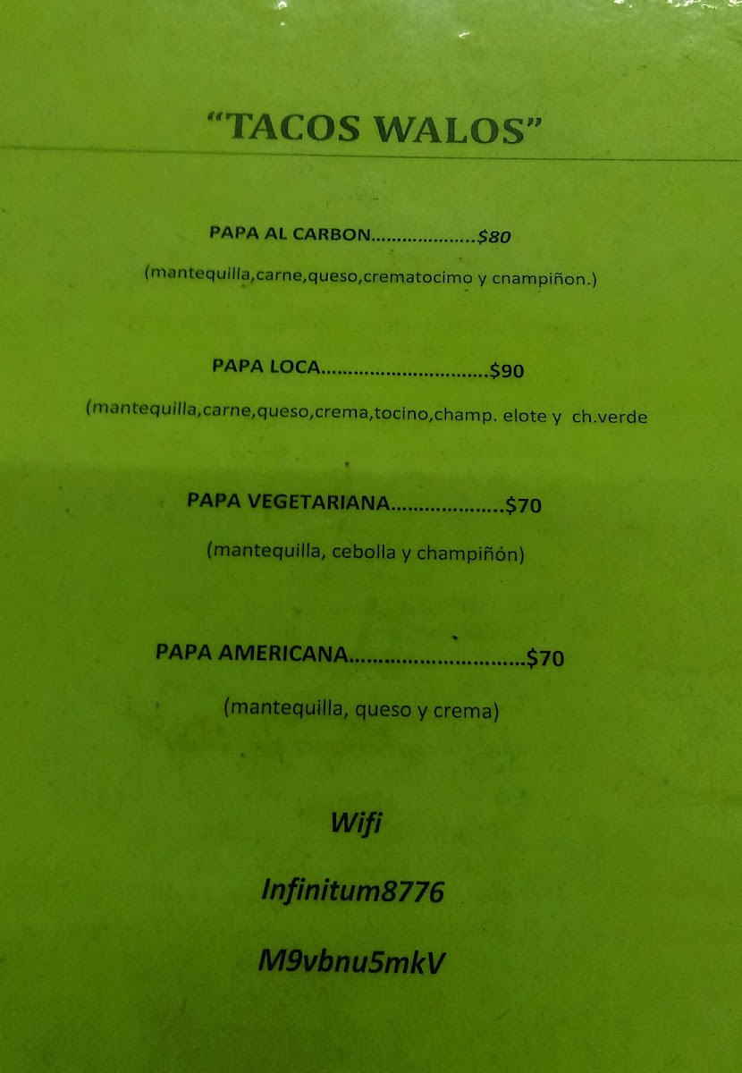Taquería Walo´s Menu - Image 2